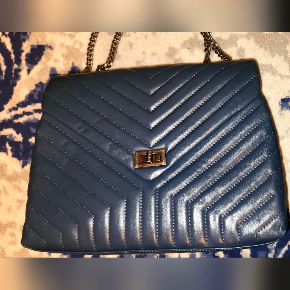 Tiffany and Fred dark teal leather bag